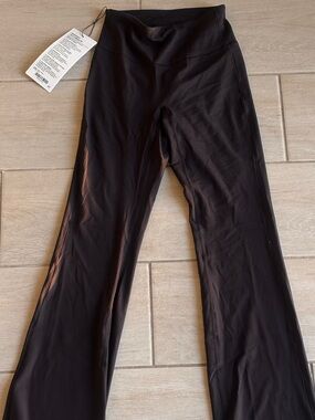 Black Flare Stretch Pants